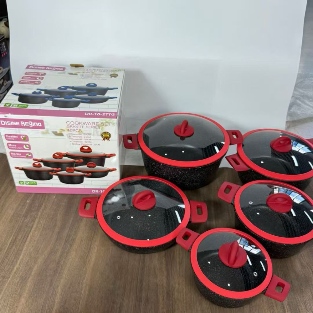 Disine Regina 10-Piece Granite Cookware Set