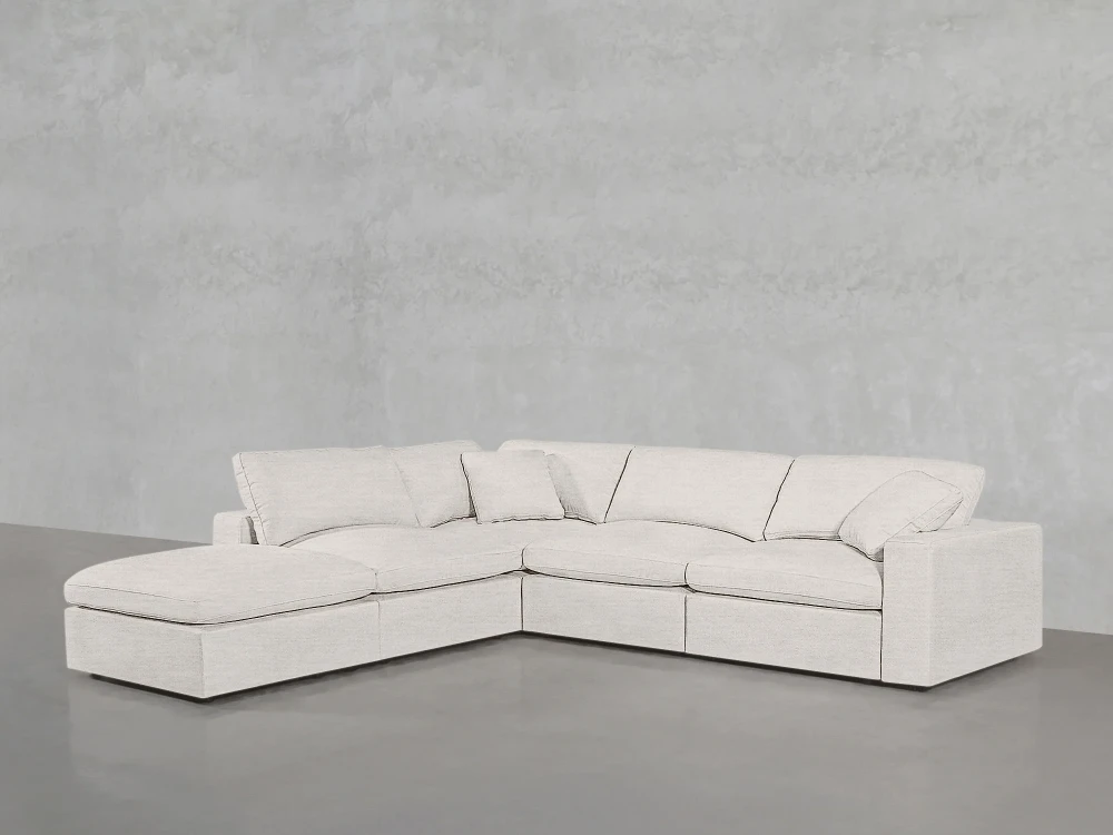 Cloud Comfort 5-Piece Modular Sectional Sofa with Chaise