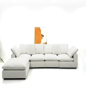 Cloud Comfort 5-Piece Modular Sectional Sofa with Chaise