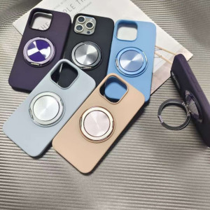 Premium Liquid Silicone Phone Case with Integrated 360?? Ring Stand