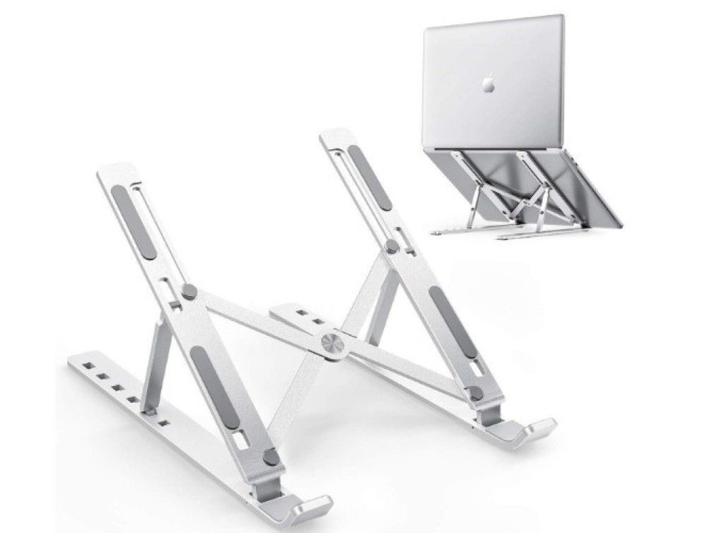 Adjustable Aluminum Folding Laptop and Tablet Bracket